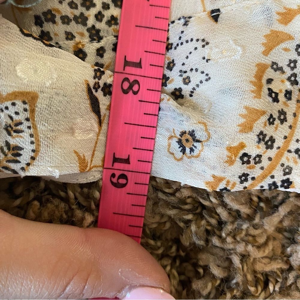 Joie floral/paisley button front blouse - Picture 14 of 14